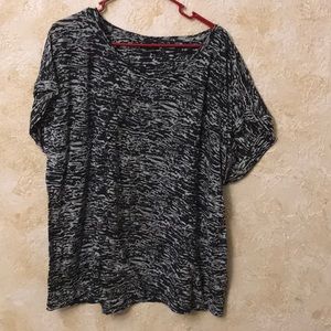 Cute black and gray burnout tee